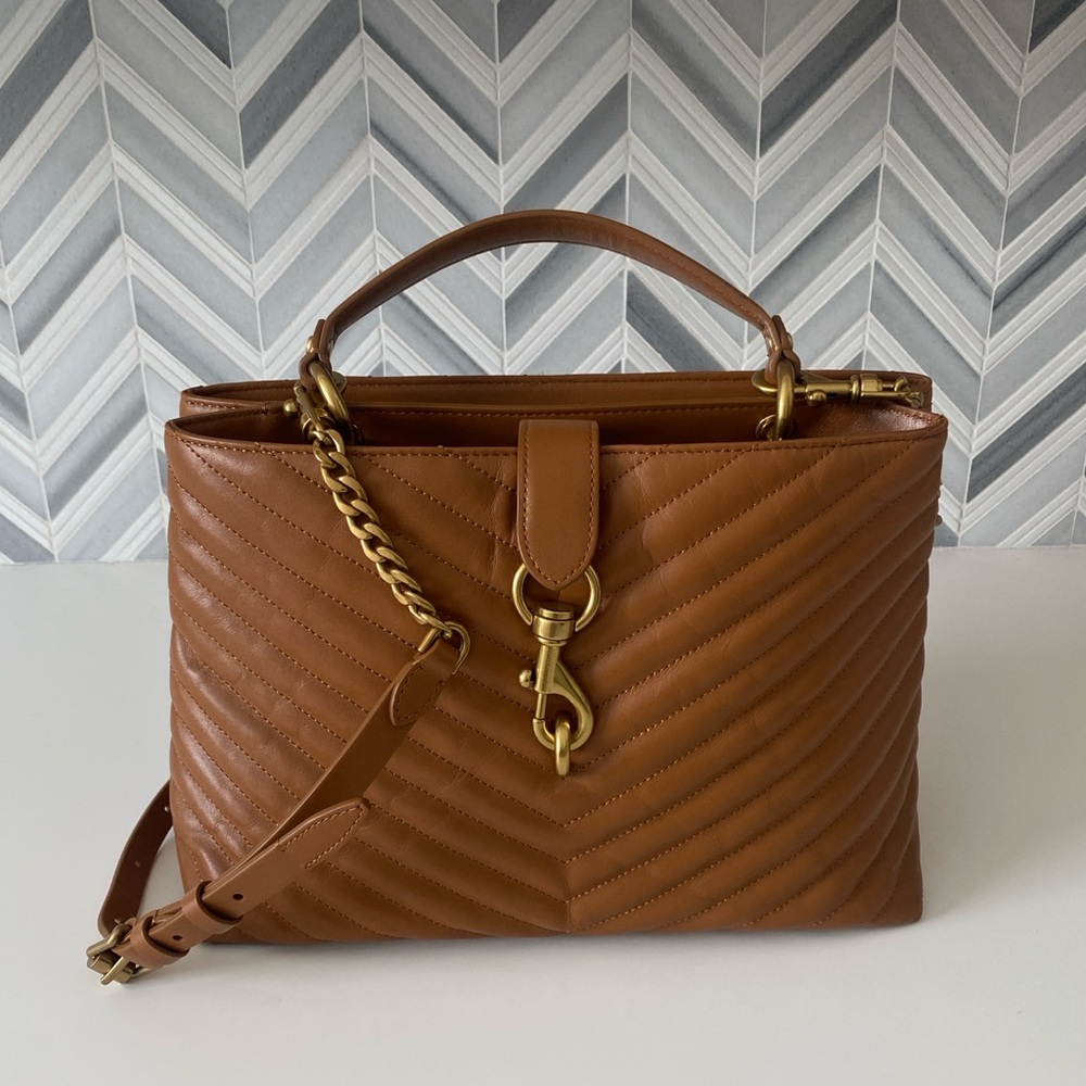 Like new Rebecca Edie Top Handle Satchel, Caramello color.